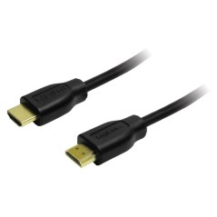 LogiLink HDMI-kabel med Ethernet 20cm Sort